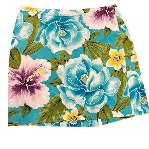Jones New York Women’s Tropical Floral Knee Length Skirt plus sz14